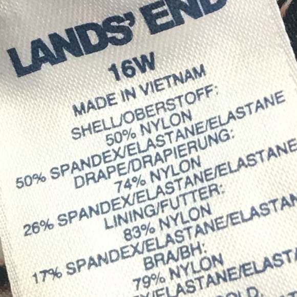 Lands End Slender Surplice skirted swim new 16W - Picture 3 of 9